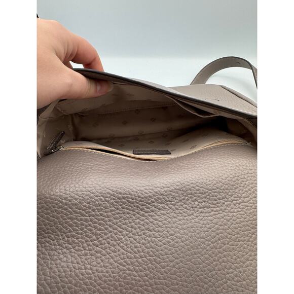 Kate Spade New York Pebbled Leather Crossbody Purse — Like New, Gray / Taupe - Picture 4 of 9